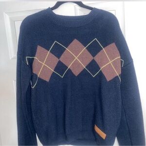 RED (TAYLOR'S VERSION) NAVY ARGYLE SWEATER